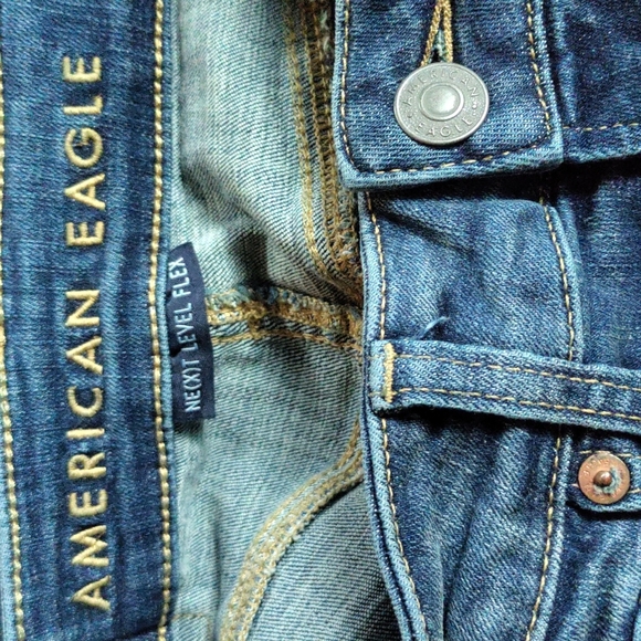 American Eagle men's size 28 x 30 original straight denim jeans - Picture 4 of 6